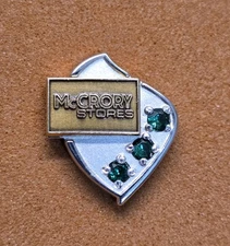 VINTAGE McCrory Department Store Employee Service Award Pin