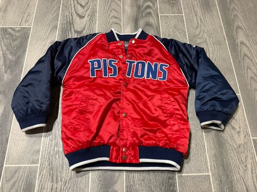 Chaqueta De Colección Nike Team NBA Detroit Pistons Roja Niños 6 Retroceso Deslumbramiento - Imagen 1 de 5
