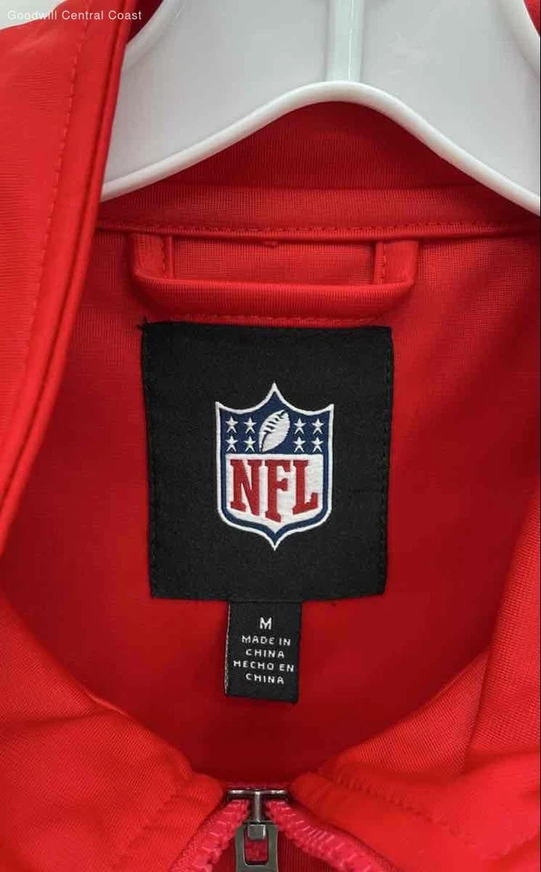 NFL Men's SF Forty Niners Fleece Zip Up - Size M - Image 3 of 4