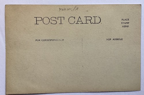POSTALES CON FOTOS REALES DE YUKON PA. TOWN VIEW RAILROAD WESTMORELAND COUNTY RPPC - Imagen 5 de 5