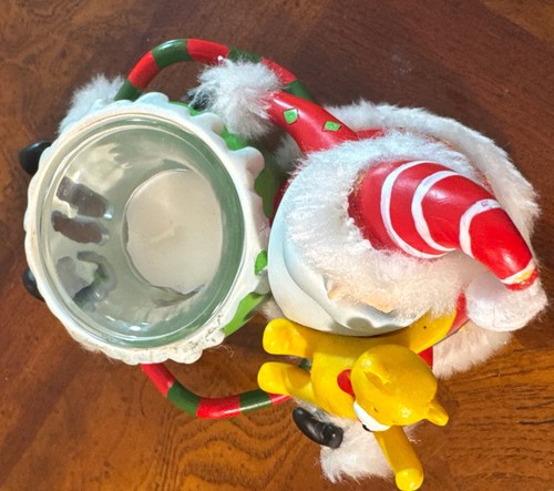 Zwei Home Interiors Weihnachten skurrile Votivkerzenhalter Schneemann & Weihnachtsmann - Bild 9 von 20