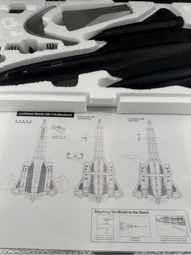 Air Force 1 Models Lockheed SR-71A Blackbird 1:72 Die Cast Model - Picture 2 of 8