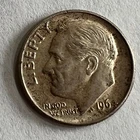 1964  - D Roosevelt Dime circulated  State 90% Silver 10c US Coin