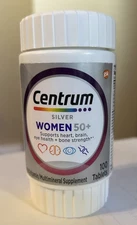 Centrum Silver Women's Multivitamin for Women 50 Plus, 100 Ct EXP 2/2026