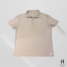 Vuori Men's Strato Tech Polo Shirt Gray Grey Heather Soft  M 20.5x28