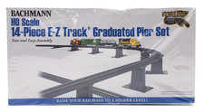 Bachmann Trains 1:87 HO Scale 14-Piece E-Z Track Graduated Pier Set 44471