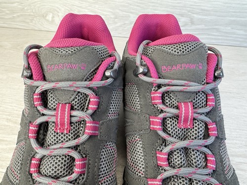 Bearpaw Lorel Hiking Walking Trail Shoe NeverWet Charcoal/Pink Women's sz 9.5 - Picture 4 of 16