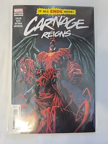 Carnage Reigns Omega #1 (Marvel Comics August 2023)