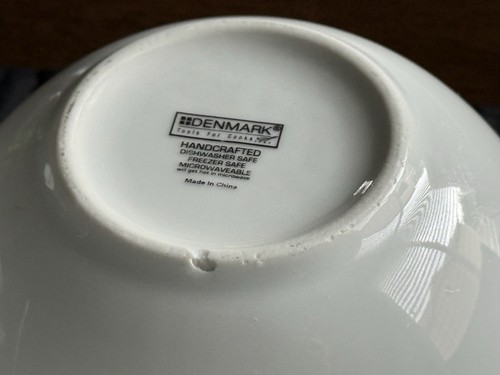 Denmark Tools For Cooks White Porcelain Cereal Soup Bowls 5-1/2” Set Of 4 - Picture 13 of 18