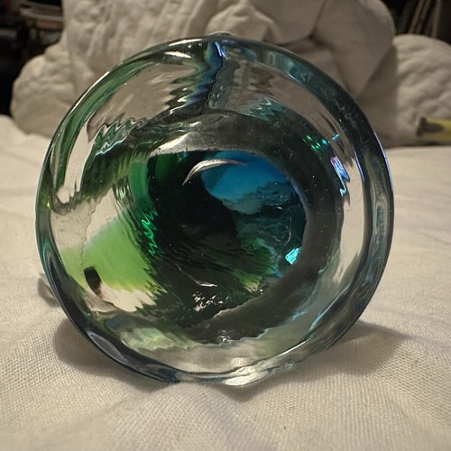 Murano Retro Green & Blue Venetian Glass Duck Figurine - Picture 8 of 20