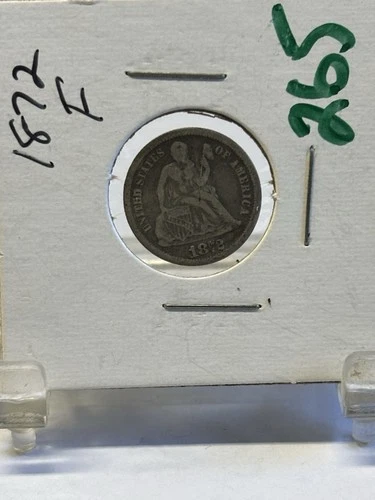 1872-P Seated Liberty Dime - NICE US COIN GOOD DETAILS!!!!!!!!