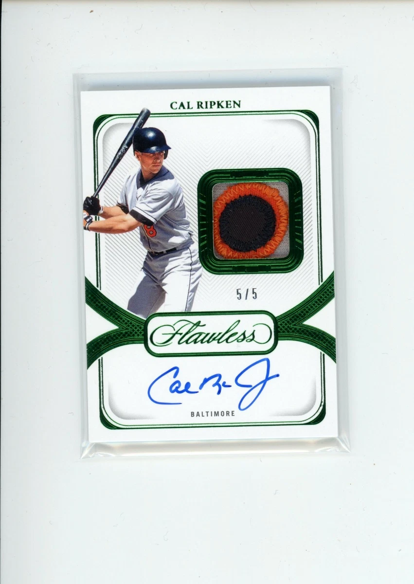 Cal Ripken, Jr.直書き直筆サイン パッチカード Cal Ripken Jr 2012 Panini Prime Cuts Hats Off Relic Autograph Card