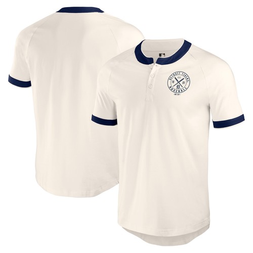 Men's Darius Rucker Collection by Fanatics White Detroit Tigers Henley Raglan