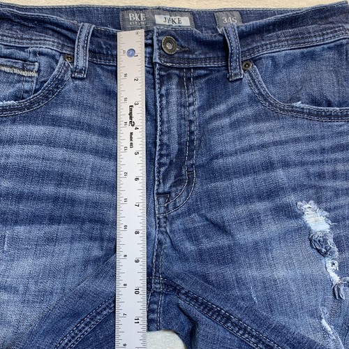 BKE Jake Denim Jeans Bootleg Men's 34S Style#ABP15132 Distressed Cowboy Work - Picture 11 of 16