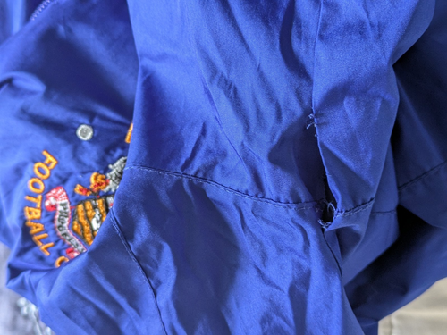 Blackpool Football Tracksuit Top Jacket with Hood Blue uhlsport Training - Picture 11 of 11