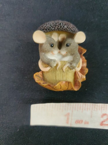 Charming Tales Fitz Floyd Maus Mäuse Figur Anstecknadel Eierkorn Liebespaar ** - Bild 3 von 4