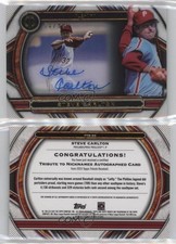 2023 Topps Tribute Tribute to Nicknames Auto /99 Steve Carlton #TTN-SC Auto HOF