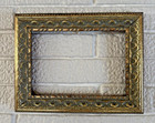 5x7 PICTURE FRAME ORNATE GOLD WOOD NO GLASS