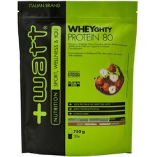 +Watt Wheyghty Protein 80 Integratore Alimentare Gusto di Nocciola- 750g
