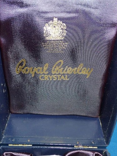 Cáliz de vidrio de boda real de Royal Brierley. 1981 - Imagen 3 de 8