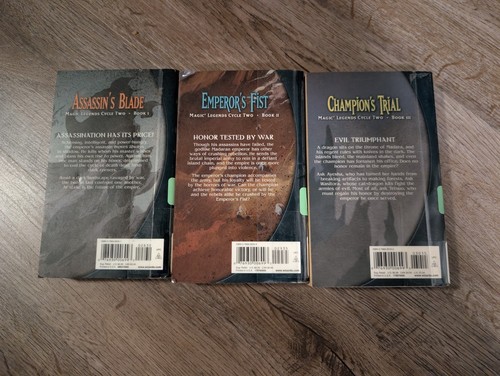 Magic The Gathering Legend Cycle Two Books 1, 2 And 3 Set Ex-Library - Picture 2 of 10