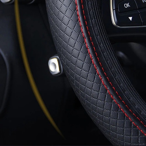 Coprivolante Auto Universale Microfibra Pelle Protezione Cover Antiscivolo - Foto 3 di 15