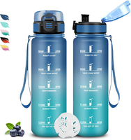 Trinkflasche, Trinkflasche 1L KohlensäUre Geeignet, Trinkflasches Auslaufsicher,