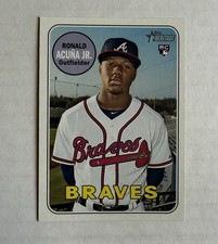 2018 Topps Heritage High Ronald Acuna Jr RC #580 Braves