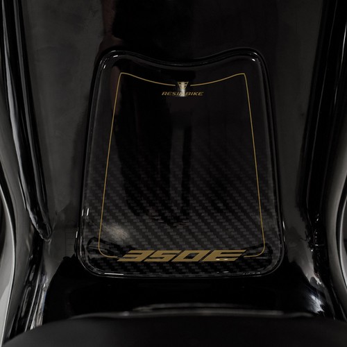 3D Aufkleber Tankklappe für Roller Zontes 350E 2025 Schwarz Gold kompatibel - Bild 2 von 9