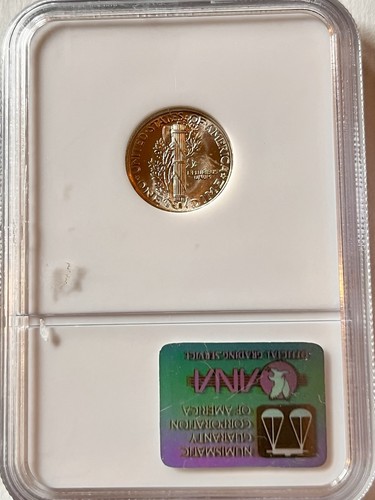 1941-S Mercury Dime MS67 NGC Pretty Winged Liberty War Silver Free Gift 🎁! - Bild 2 von 4