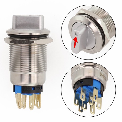 IK09 IP66 Rated 19mm Rotary Switch with LED Light for Equipment Control - Picture 12 of 33