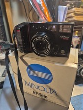 Minolta AF-tele 35 mm Film Camera With Case Untested