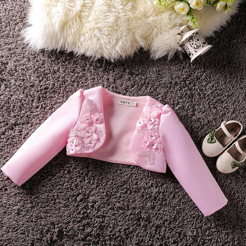 Baby Mädchen Kleidung bestickt Mantel Prinzessin kurz Cape Kleinkind Jacken Oberbekleidung - Bild 20 von 34
