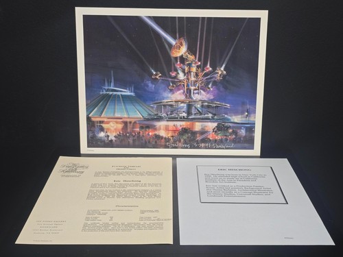 Disney Gallery Eric Heschong signierte Tomorrowland Lithographie 66/300 COA - Bild 1 von 6