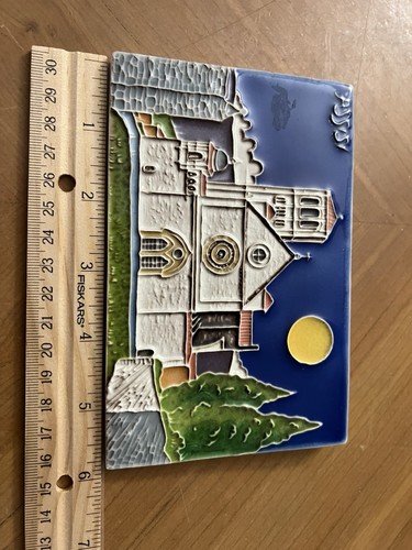 Vintage 70er Jahre Handarbeit italienische Fliesen Basilika St. Franz von Assisi (signiert) - Bild 9 von 12