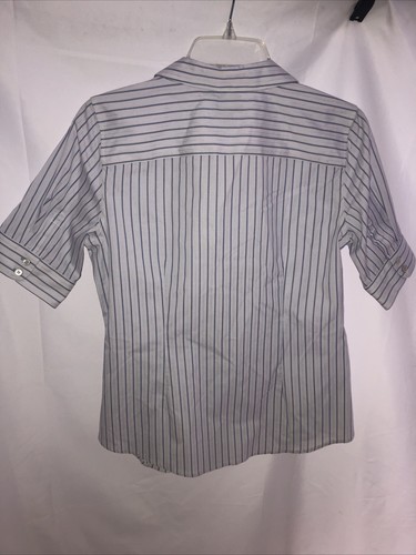 Talbots Non-Iron Womens 6 Button Down Shirt Short Sleeve - Picture 6 of 7