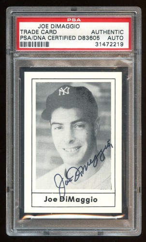 JOE DIMAGGIO 1978 GRAND SLAMS AUTOGRAPH CERTIFIED PSA/DNA MINT CONDITION HOF WOW - Picture 1 of 2