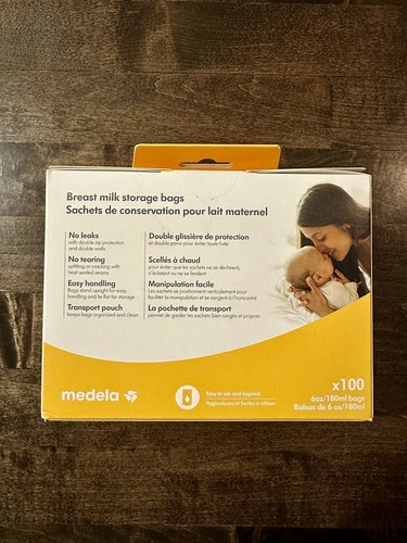 Medela Breast Milk Storage Bags, 6oz/180ml, 100 Count - Picture 2 of 6