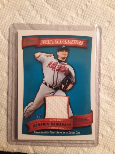 2010 Topps Peak Performance Relics Blue /99 Kenshin Kawakami #PPR-KK **MINT* - Bild 1 von 2