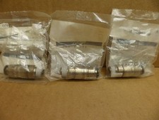 PISCO AKC10-802 DIE TEMP. STRAIGHT FITTING STAINLESS STEEL LOT OF 3 NOS