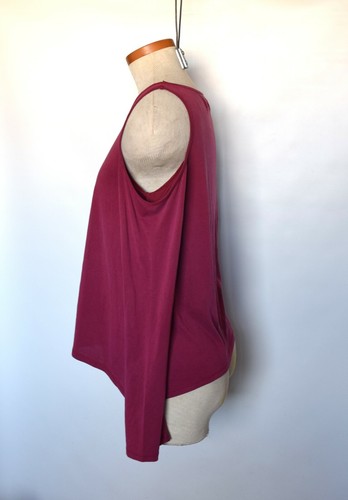 Blusa MUJER HOLLISTER Púrpura Mezcla Viscosa Manga Larga Hombros Fríos Pequeña - Imagen 2 de 3