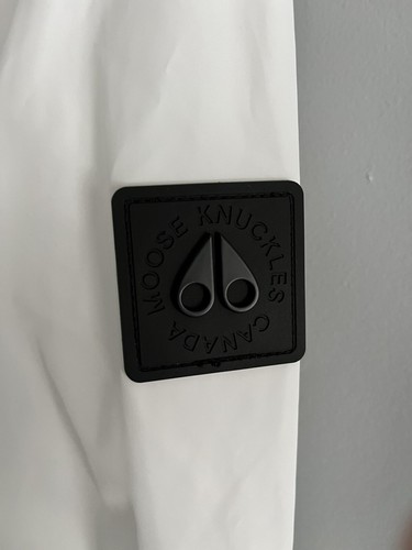 Nueva con etiquetas Chaqueta con Capucha Rompevientos Alce Nuckles Blanca Para Hombre Pequeña - Imagen 7 de 13