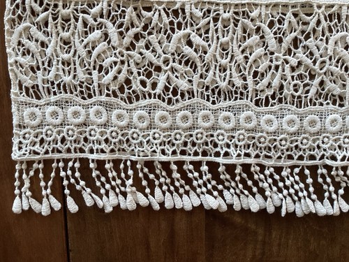 Xhilaration Antik Spitze Tasseled Boho Shabby Chic Baumwolle Bluse Top Small Neu mit Etikett - Bild 4 von 9