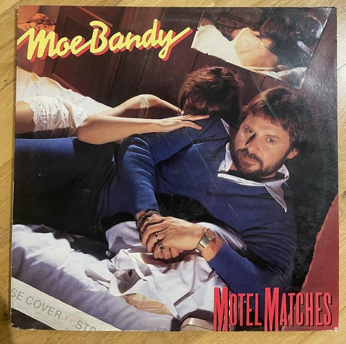 Moe Bandy Motel Matches 9 Track Vinyl Album Country  - Picture 1 of 2