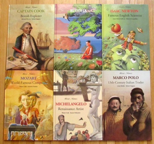 Lot 20 GREAT NAMES Picture Book Biographies LK NEW Darwin Mozart Socrates L1 - Imagen 2 de 4
