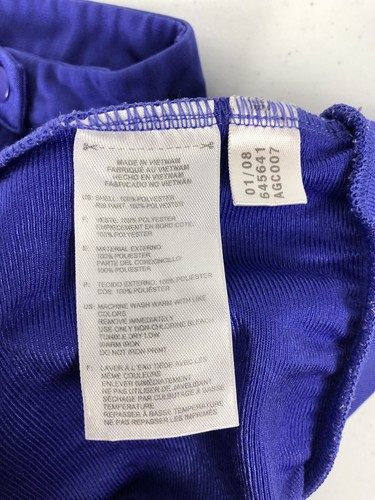 Adidas Originals Damen Large Trikot Lila Full Zip gesticktes Retro Logo - Bild 11 von 11