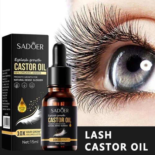 Aceite de ricino para pestañas SADOER para pestañas gruesas alrededor de los ojos P8Y0 - Imagen 1 de 17