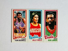 Tom Boswell Billy Paulz Bob Lanier Jazz Rockets Bucks 1980 1981 Topps Set Break