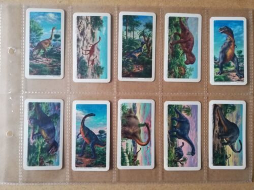 Brooke Bond Canada-Dinosaurs(1963)-Full set of 48 in sleeves - Picture 3 of 10