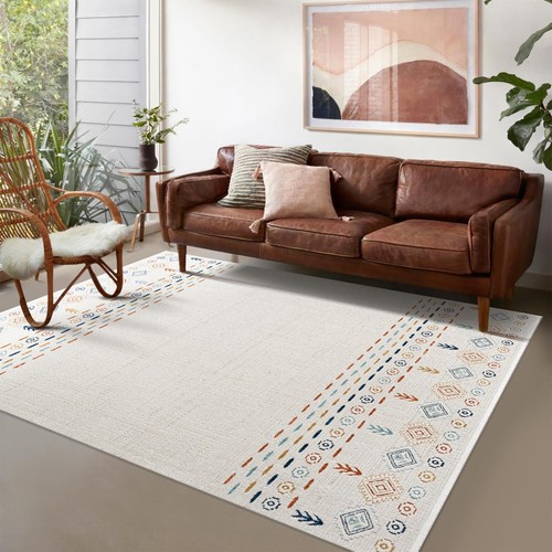Alfombra ultra suave de micro poliéster de pelo bajo sala de estar dormitorio pasillo HL001 - Imagen 25 de 37